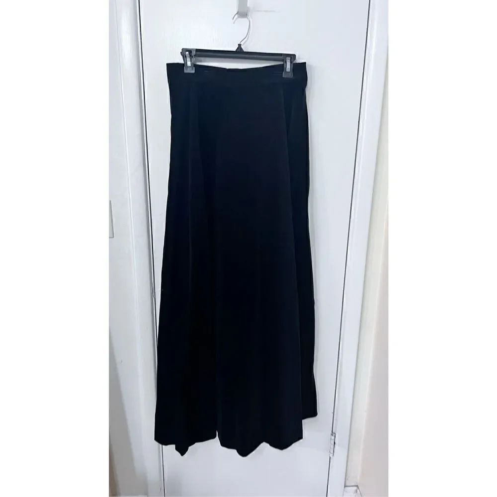 VALENTINA CARRANO VELVET BLACK MAXI SKIRT BEAUTIFUL L (SEE MEASUREMENTS)